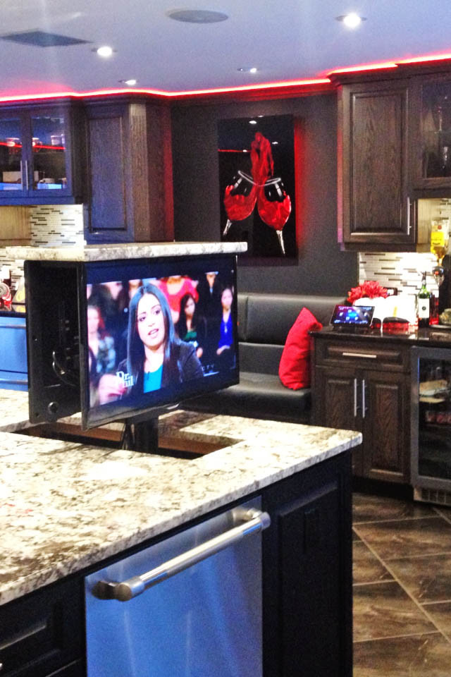 Kitchen Countertop Tv
 M Series M 250 R Pop Up TV Lift Activated Decor