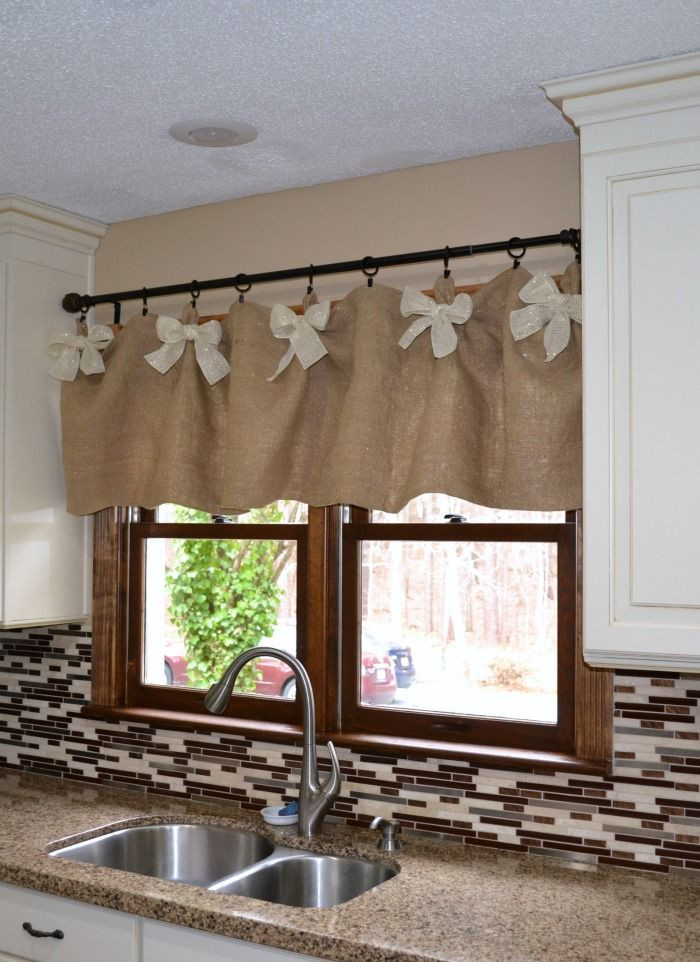 Kitchen Curtains And Valances
 Burlap Home Décor Ideas – DIY