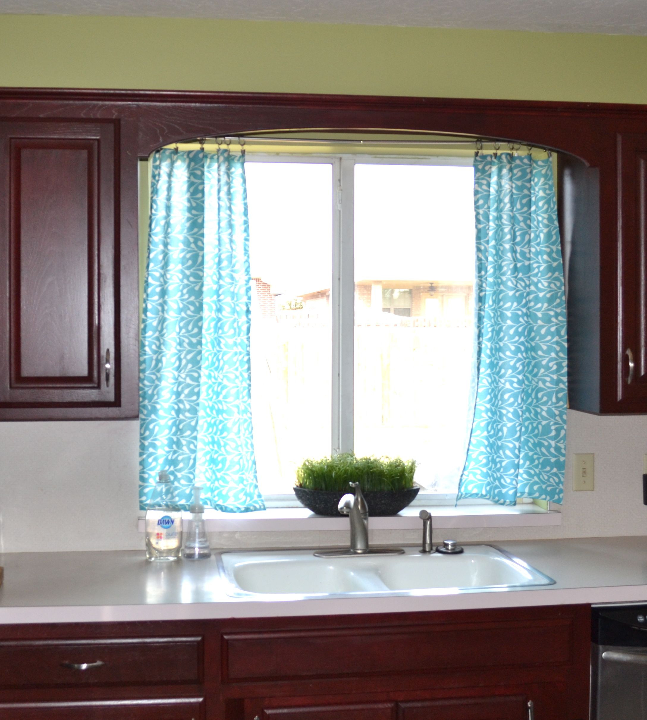 Kitchen Curtains And Valances
 Aqua not the band Kitchen Curtains