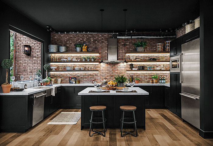 Kitchen Design Ideas
 80 Black Kitchen Cabinets – The Most Creative Designs
