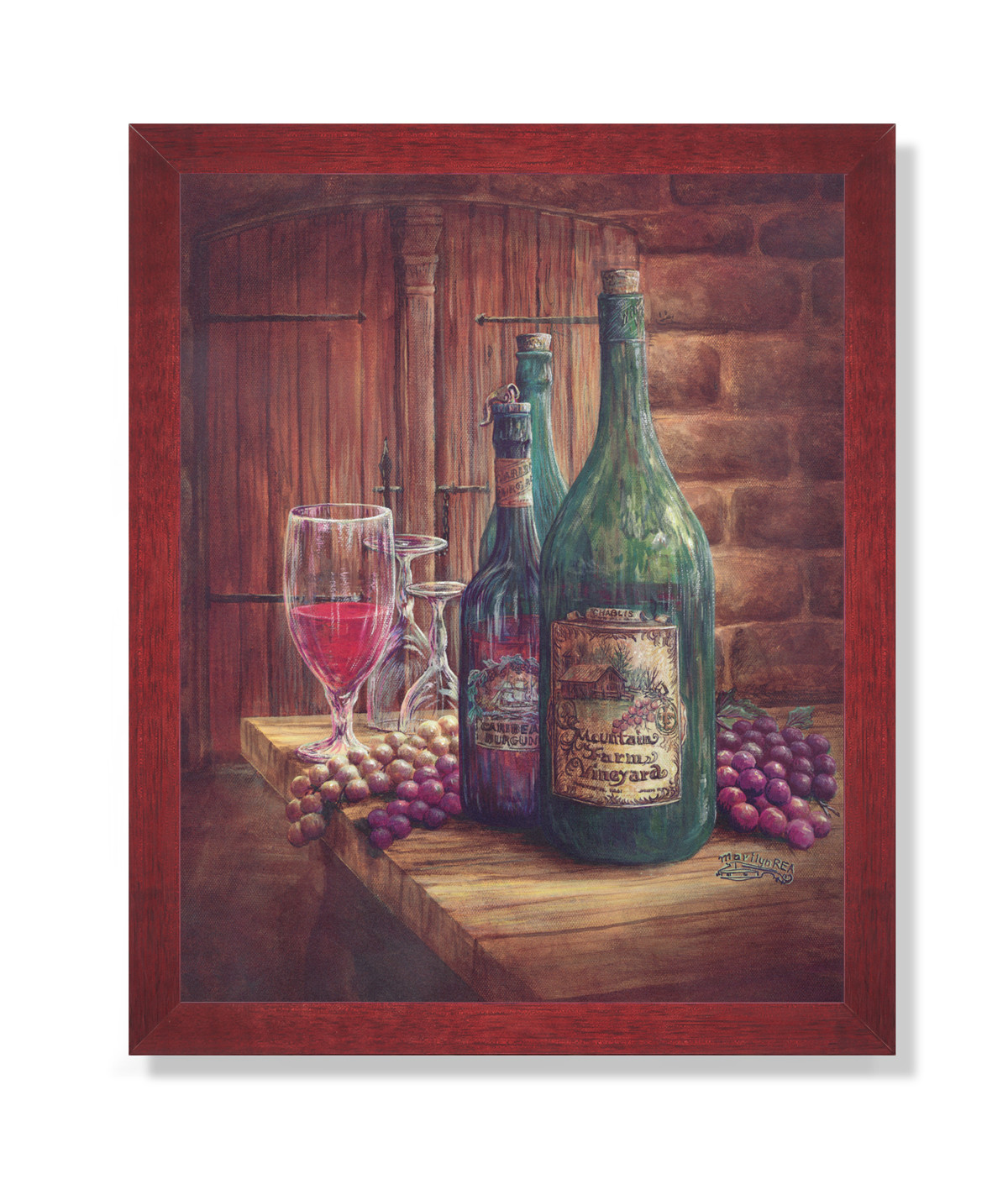 Kitchen Framed Wall Art
 Wine Grapes Kitchen Tuscan Contemporary Wall Picture