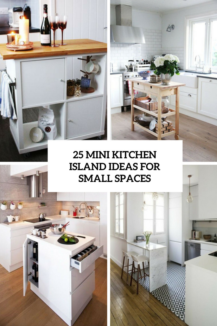 Kitchen Islands For Small Spaces
 25 Mini Kitchen Island Ideas For Small Spaces DigsDigs