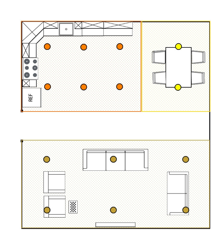 Kitchen Lighting Plan
 How Many Recessed Lights