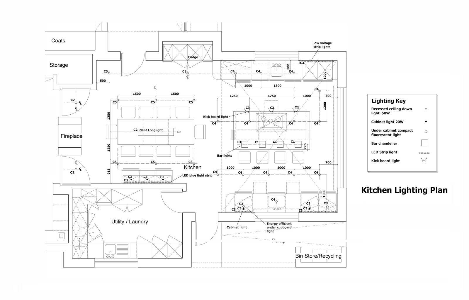 Kitchen Lighting Plan
 Sangeeta Goyal Interior Designer Portfolio