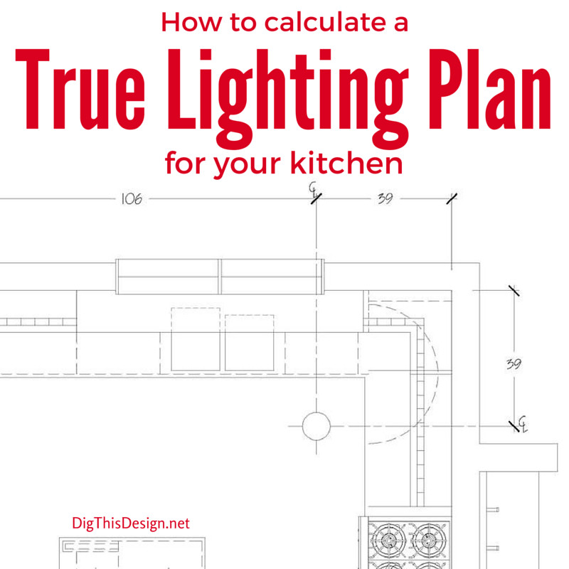 Kitchen Lighting Plan
 A True Lighting Design Plan & LED Technology