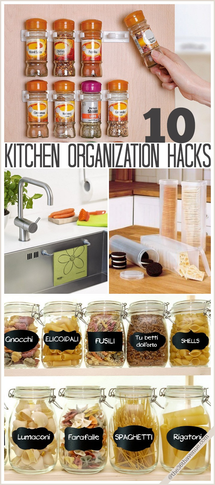 Kitchen Organizing Hacks
 The 36th AVENUE Best DIY Projects and Recipe Party