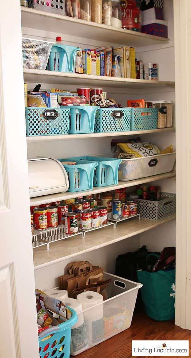 Kitchen Pantry Organize
 Kitchen Pantry Organization Makeover Free Printable Labels