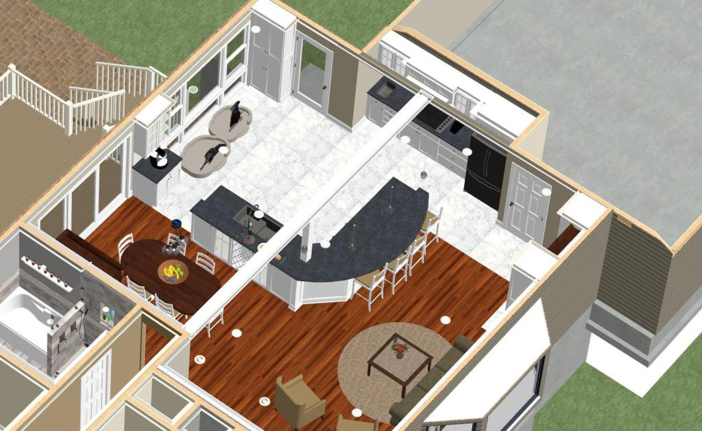 Kitchen Remodeling Plan
 Kitchen Remodeling Design with Open Floor Plan in Watchung
