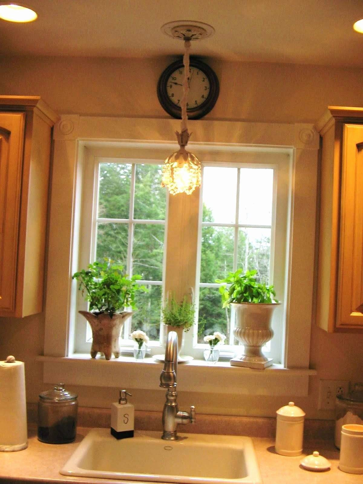 Kitchen Sink Light Fixtures
 Beautiful Hanging Lights Over Kitchen Sink With images
