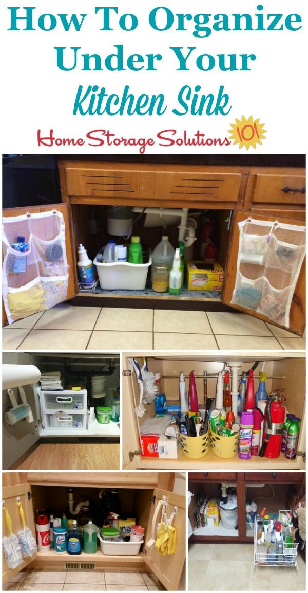 Kitchen Sink Organizer Ideas
 Under Kitchen Sink Cabinet Organization Ideas You Can Use