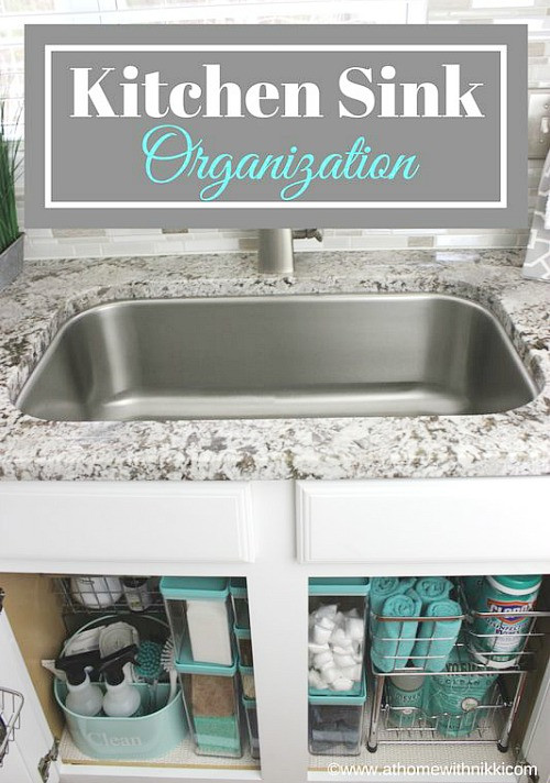 Kitchen Sink Organizer Ideas
 How To Organize Under The Kitchen Sink A Cultivated Nest