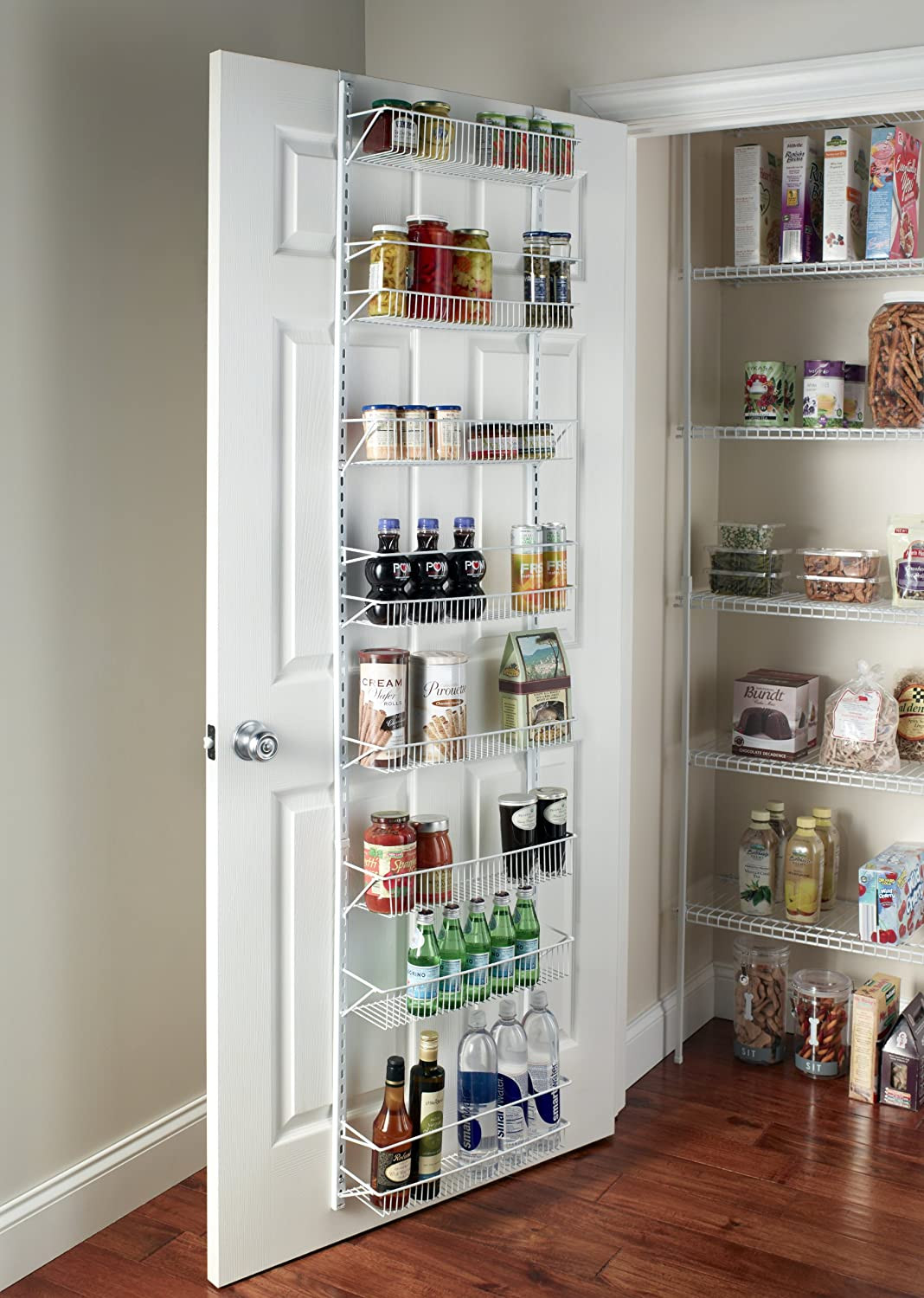 Kitchen Storage Closet
 Wall Rack Closet Organizer Pantry Adjustable Floating