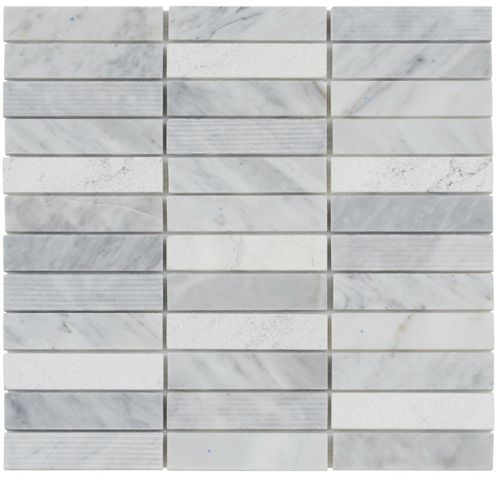 Kitchen Tile Texture
 White Carrara Marble Stone Mosaic Tile Texture Blend