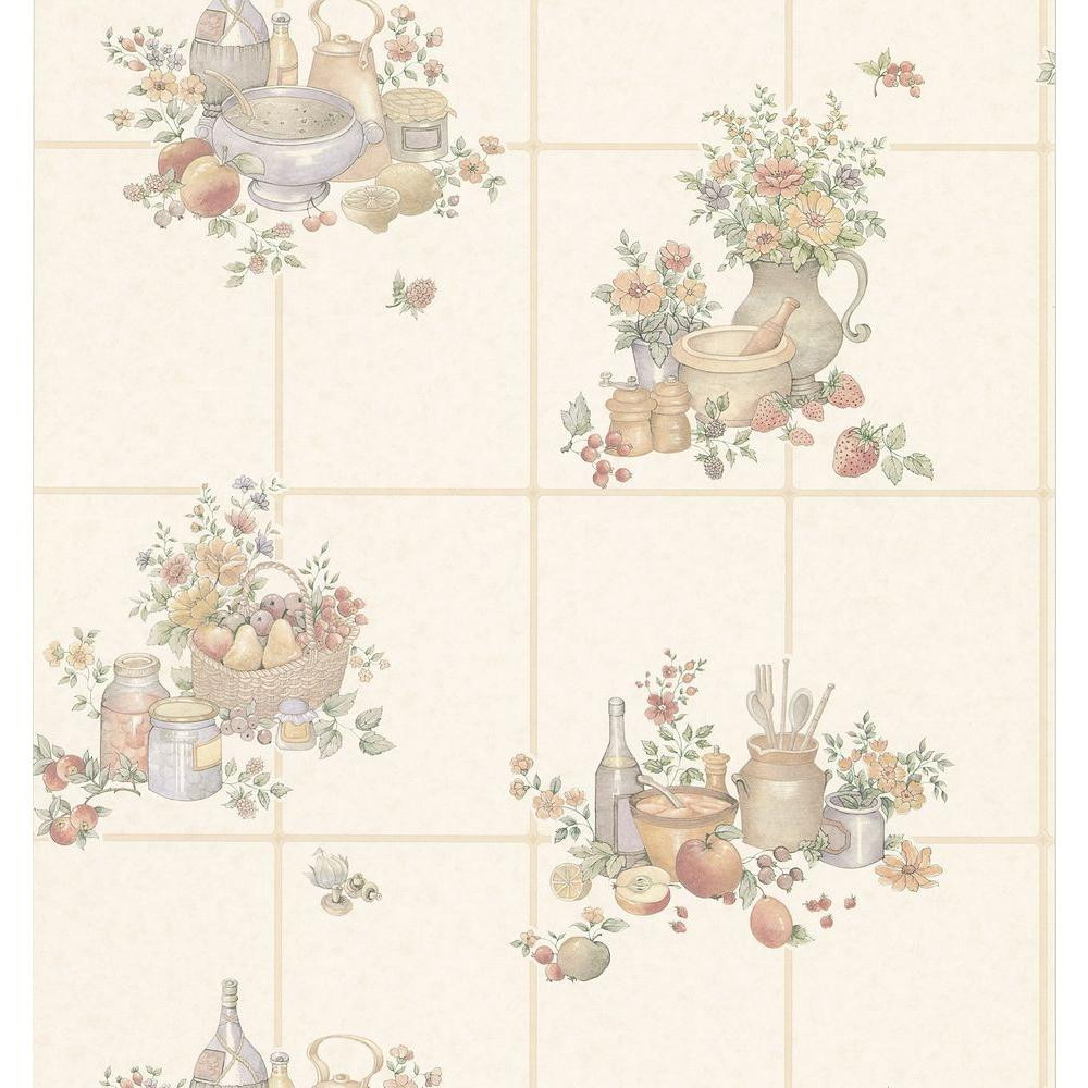 Kitchen Tile Wallpaper
 Brewster Kitchen Tile Wallpaper 402 The Home Depot