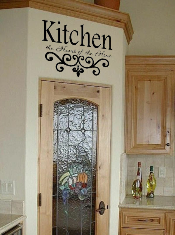 Kitchen Wall Art Ideas
 Kitchen Wall Quote Vinyl Decal Lettering Decor Sticky