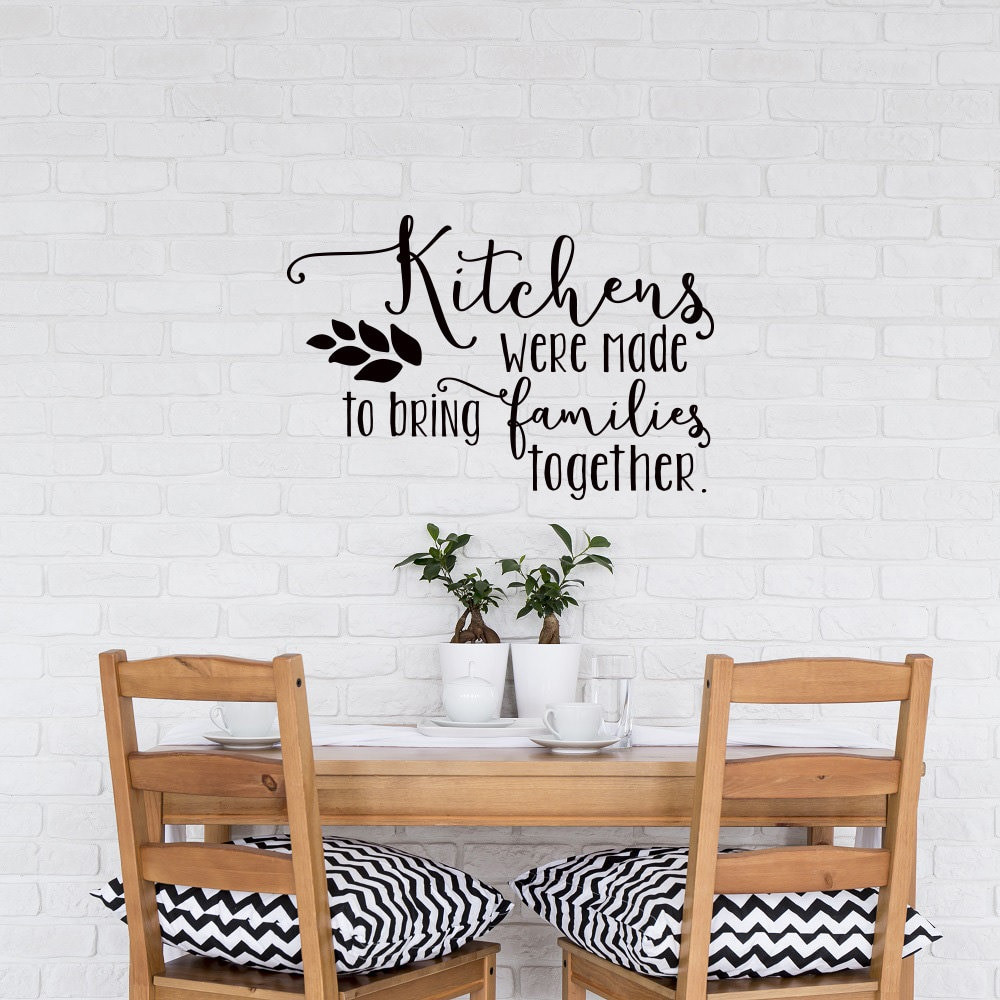 Kitchen Wall Decal Quotes
 Family Interior Wall Decal Kitchen Quotes Kitchens Were