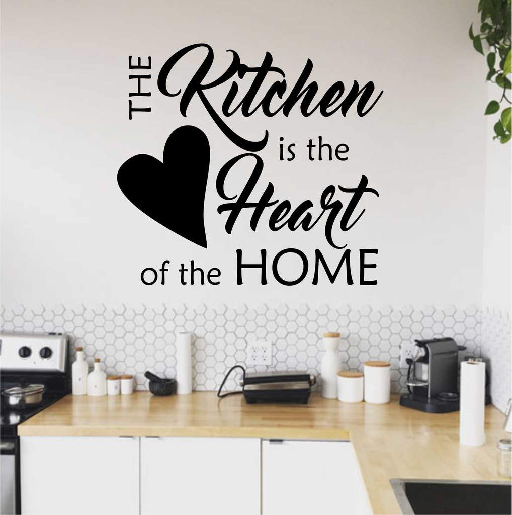 Kitchen Wall Decal Quotes
 Kitchen Heart of Home Quote Kitchen Decal