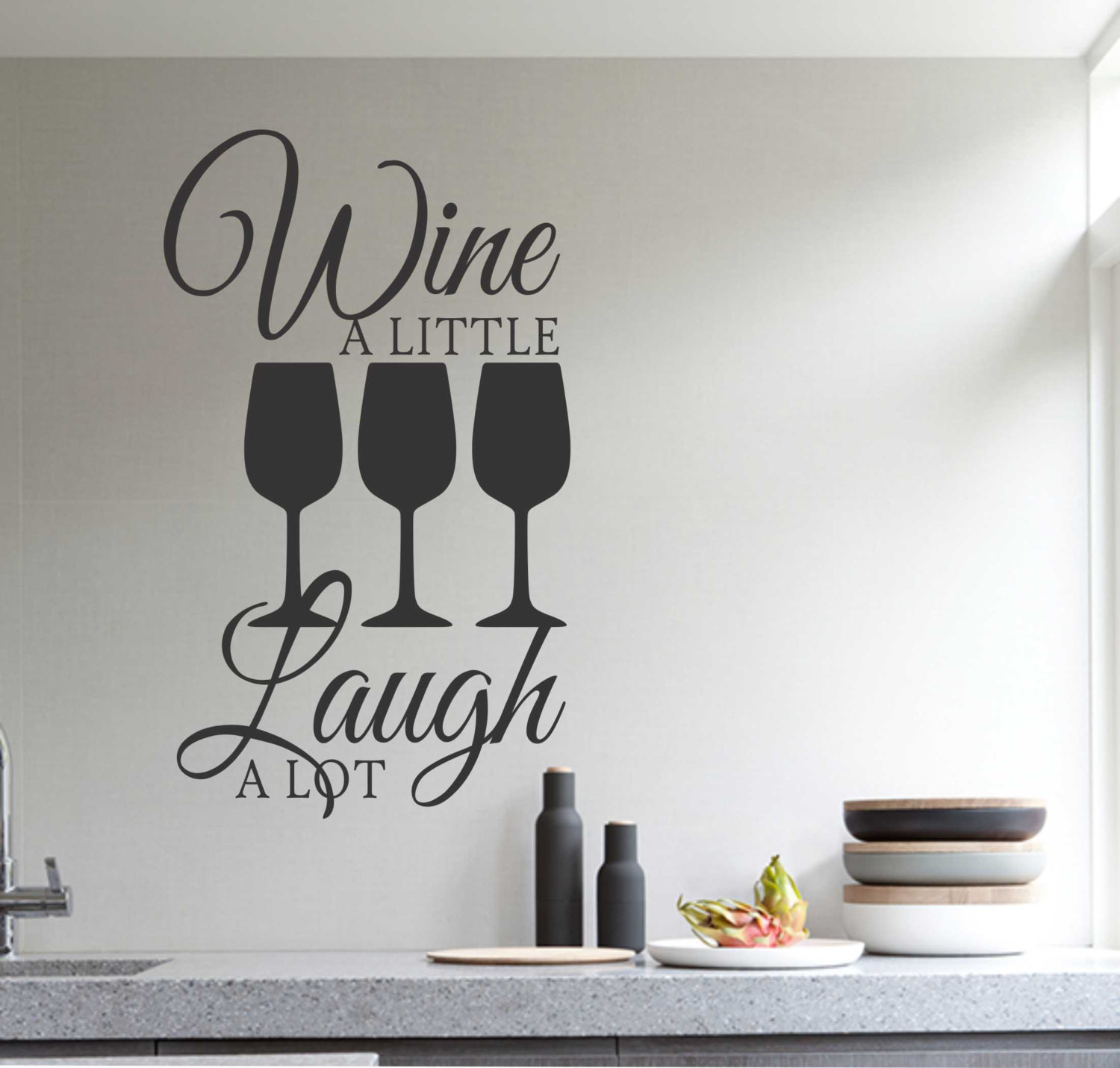 Kitchen Wall Decal Quotes
 Kitchen Quote wall vinyl decals stickers DIY Art Decor