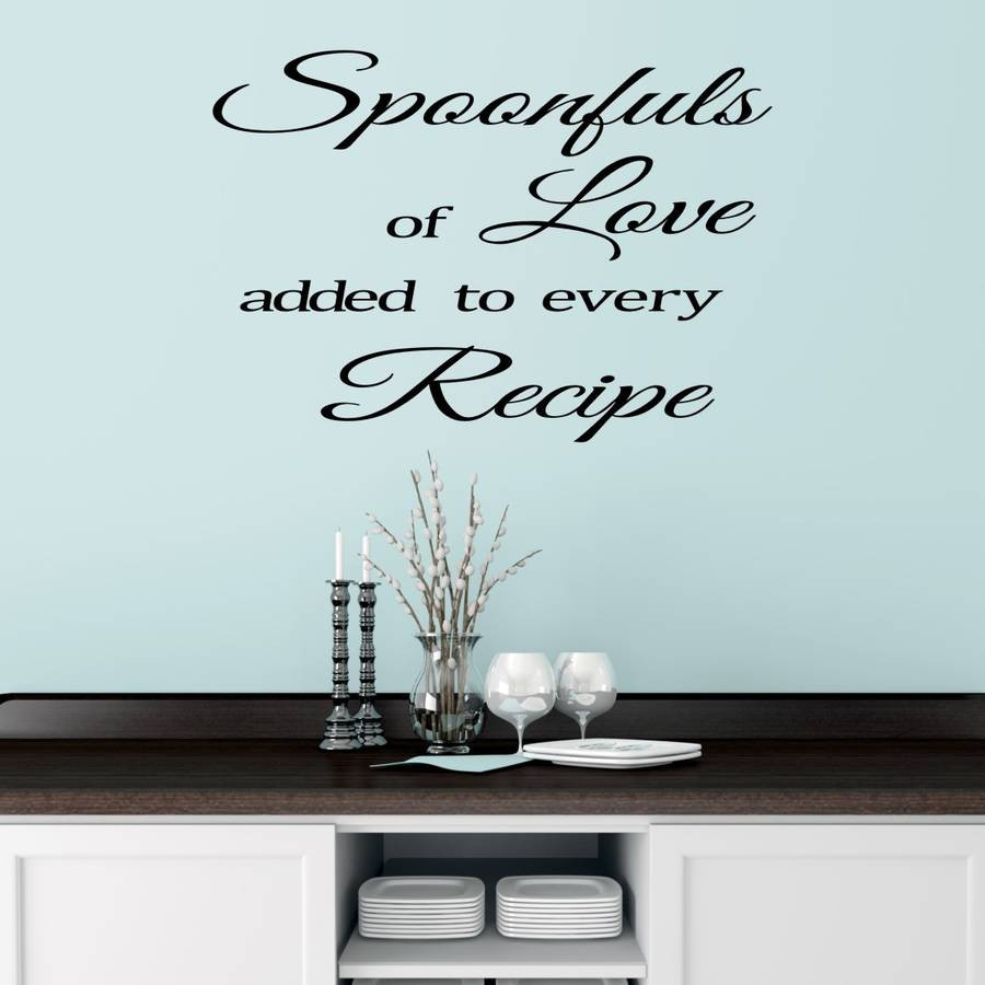 Kitchen Wall Decal Quotes
 Kitchen Wall Sticker Quote By Mirrorin