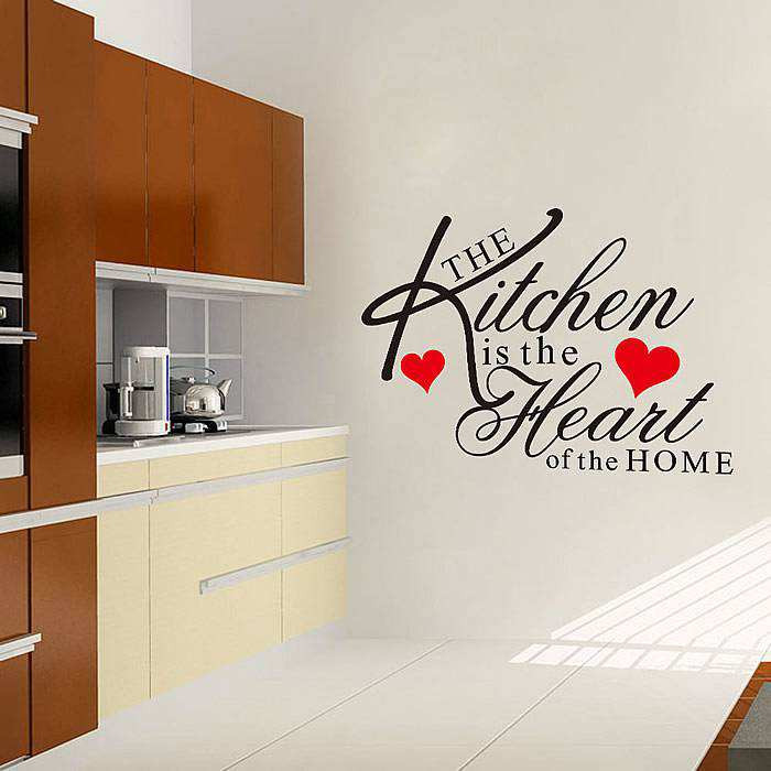 Kitchen Wall Decal Quotes
 Kitchen Heart Removable Wall Stickers Quotes