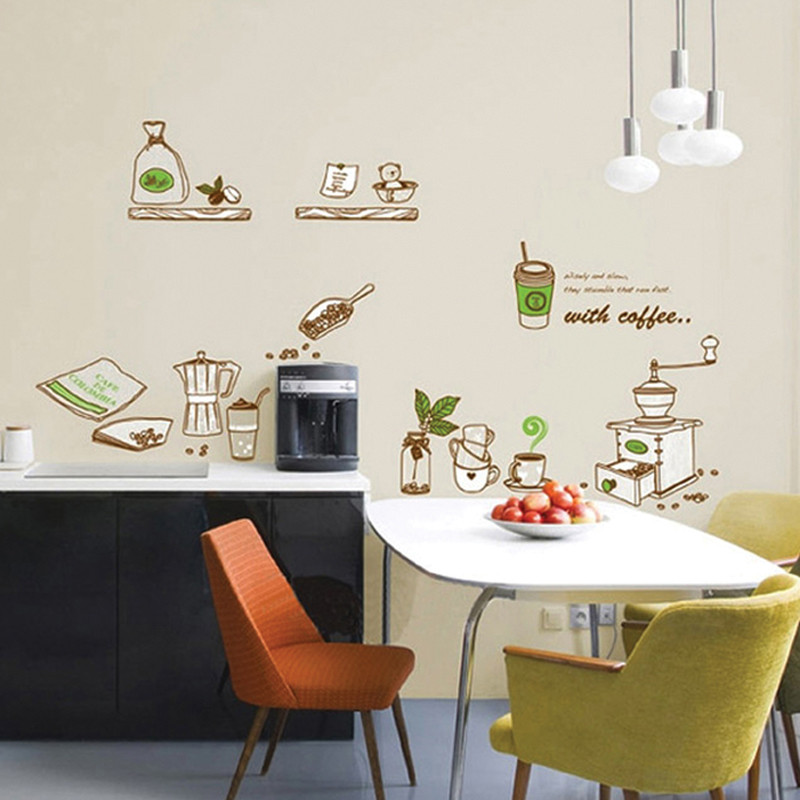 Kitchen Wall Decals Removable
 1 set 30 45 Inch Removable PVC Decals Waterproof Kitchen