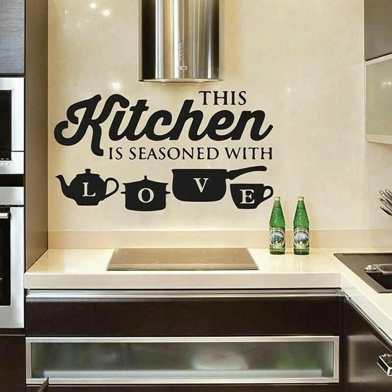 Kitchen Wall Decals Removable
 KABOER Creative KITCHEN Wall Sticker Vinyl Removable Decal