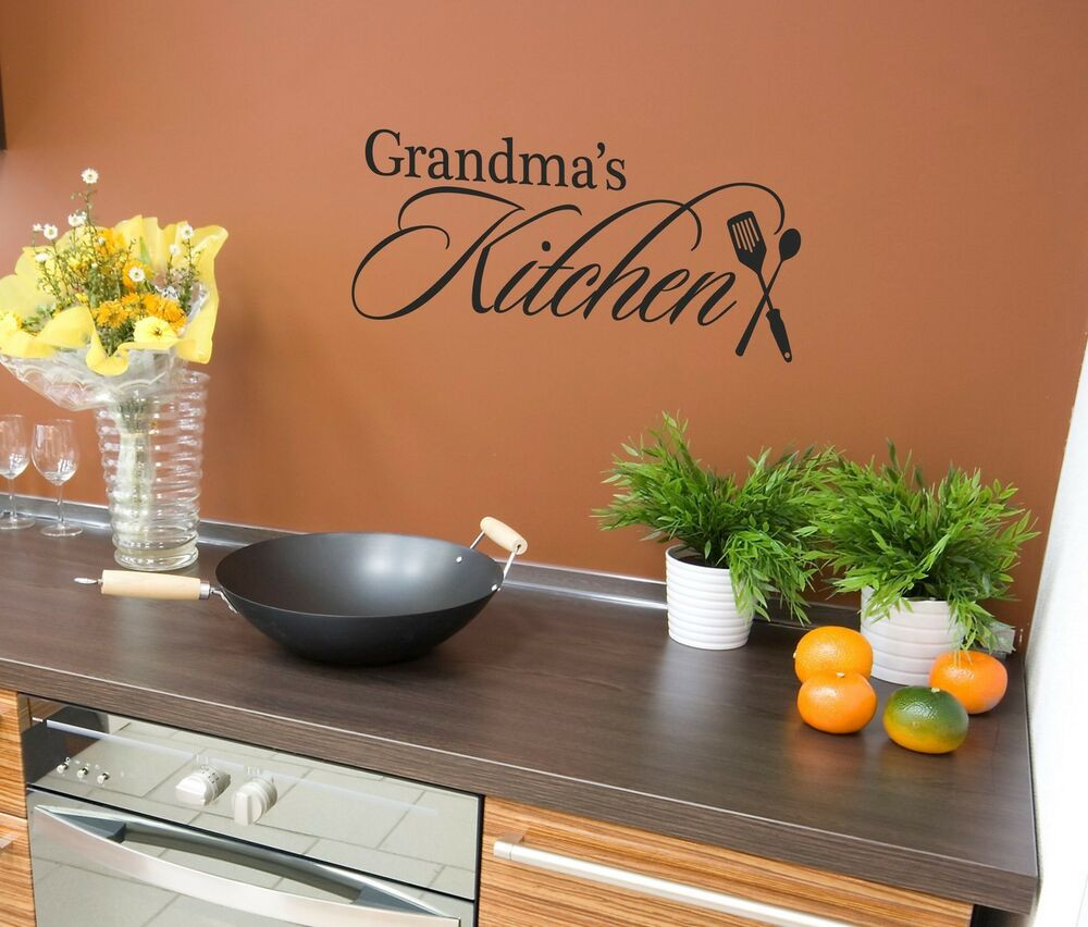 Kitchen Wall Decals Removable
 Grandma s Kitchen Wall Decal removable vinyl sticker quote