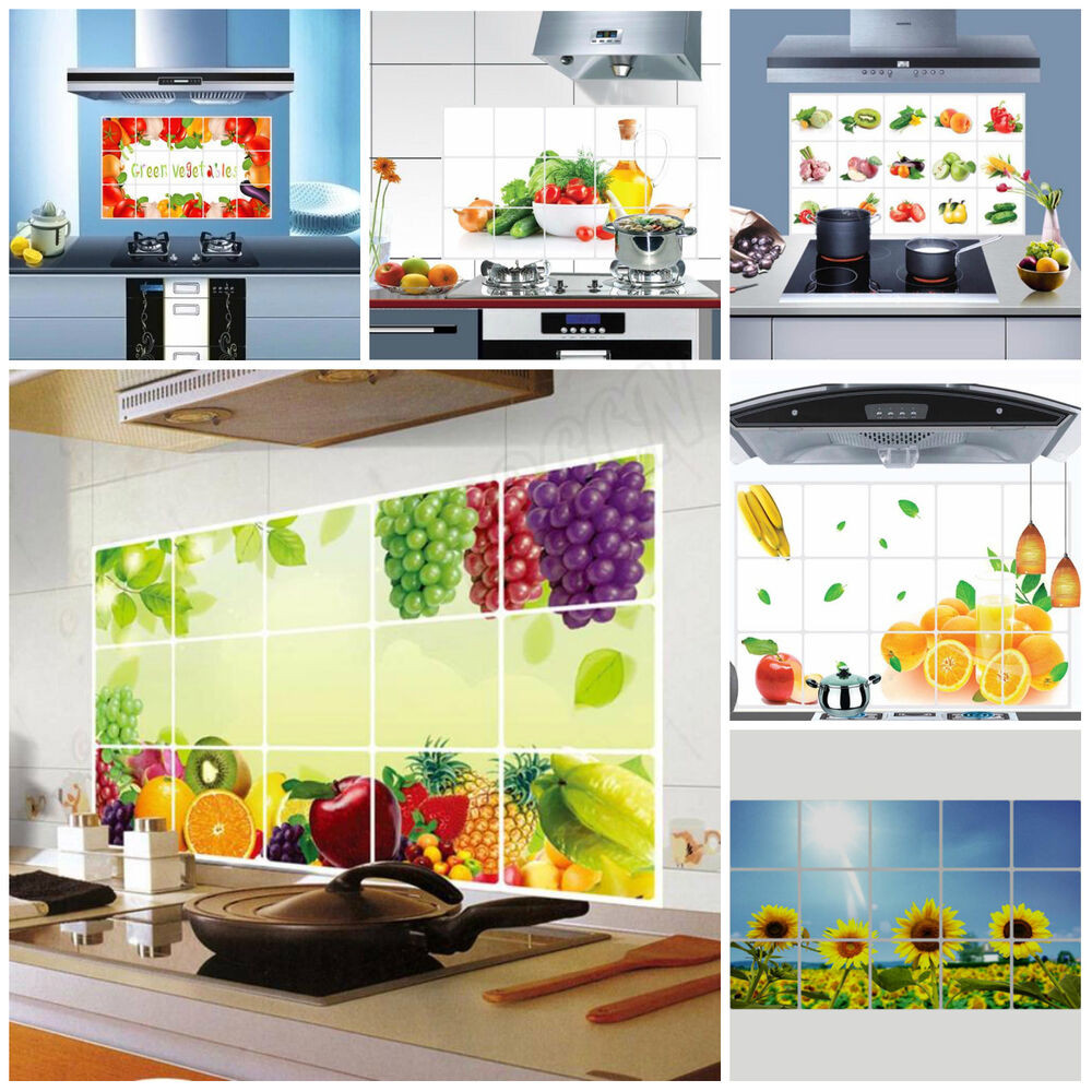 Kitchen Wall Decals Removable
 Removable Kitchen Oilproof Waterproof Fruit Wall Stickers