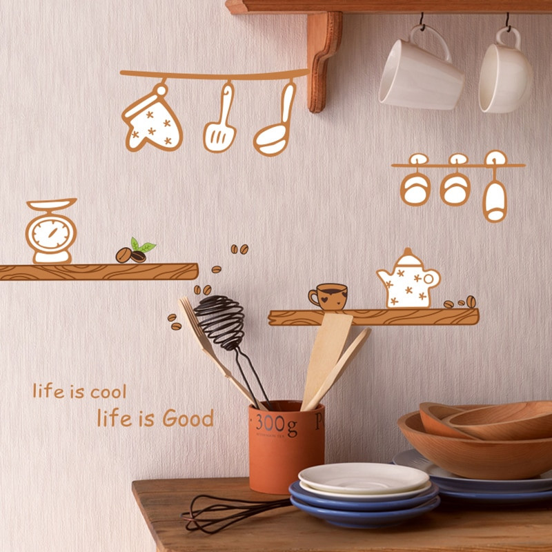 Kitchen Wall Decals Removable
 Happy Kitchen Wall Decal Sticker Home Decor DIY Removable