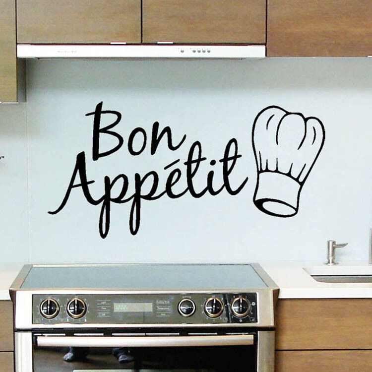 Kitchen Wall Decals Removable
 Bon Appetit Kitchen Wall stickers Removable Vinyl Quote