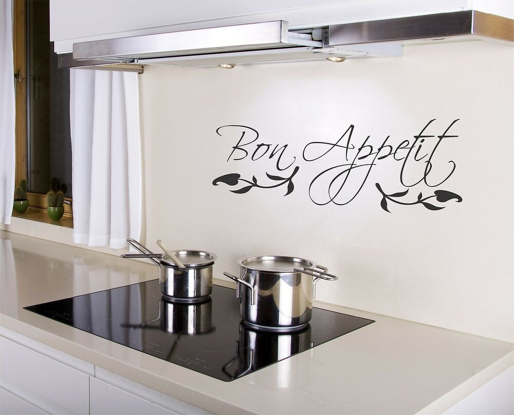 Kitchen Wall Decals Removable
 Bon Appetit Wall Decal removable kitchen sticker art decor