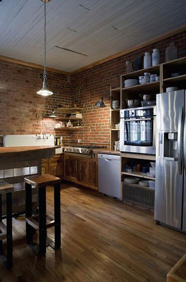 Kitchen Walls Pictures
 53 Impressive Kitchens With Brick Walls and Ceilings