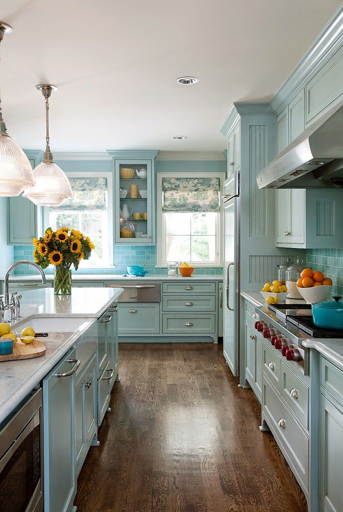 Kitchen Walls Pictures
 Blue Kitchen Cabinets 2017