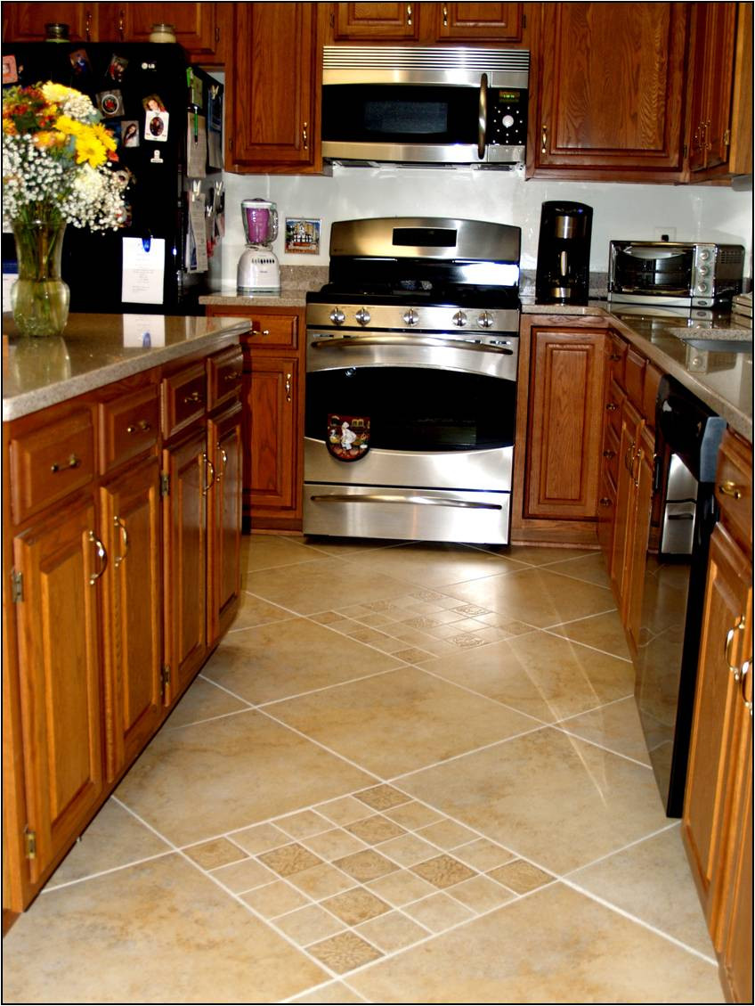 Kitchen With Tile Floor
 P S I love this Floored
