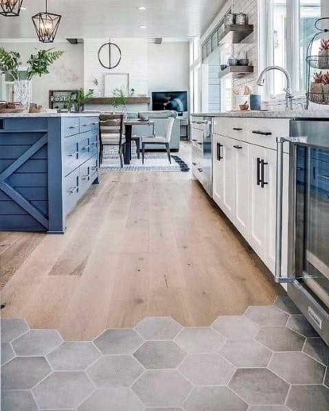 Kitchen With Tile Floor
 Top 50 Best Kitchen Floor Tile Ideas Flooring Designs