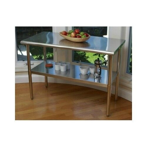 Kitchen Work Tables With Storage
 Stainless Steel Table Kitchen Island Work Station Counter