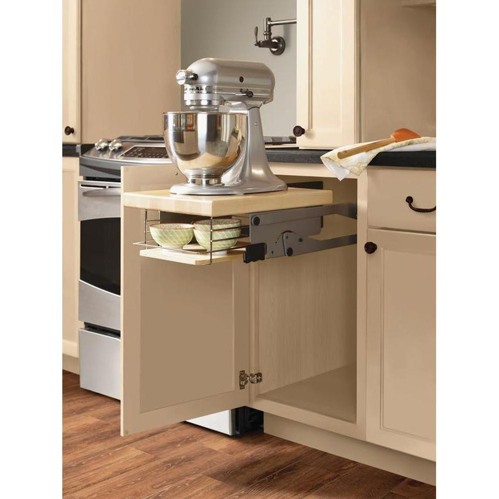 Kitchenaid Mixer Cabinet Storage
 KitchenAid Artisan 5 Qt Silver Stand Mixer KSM150PSCU