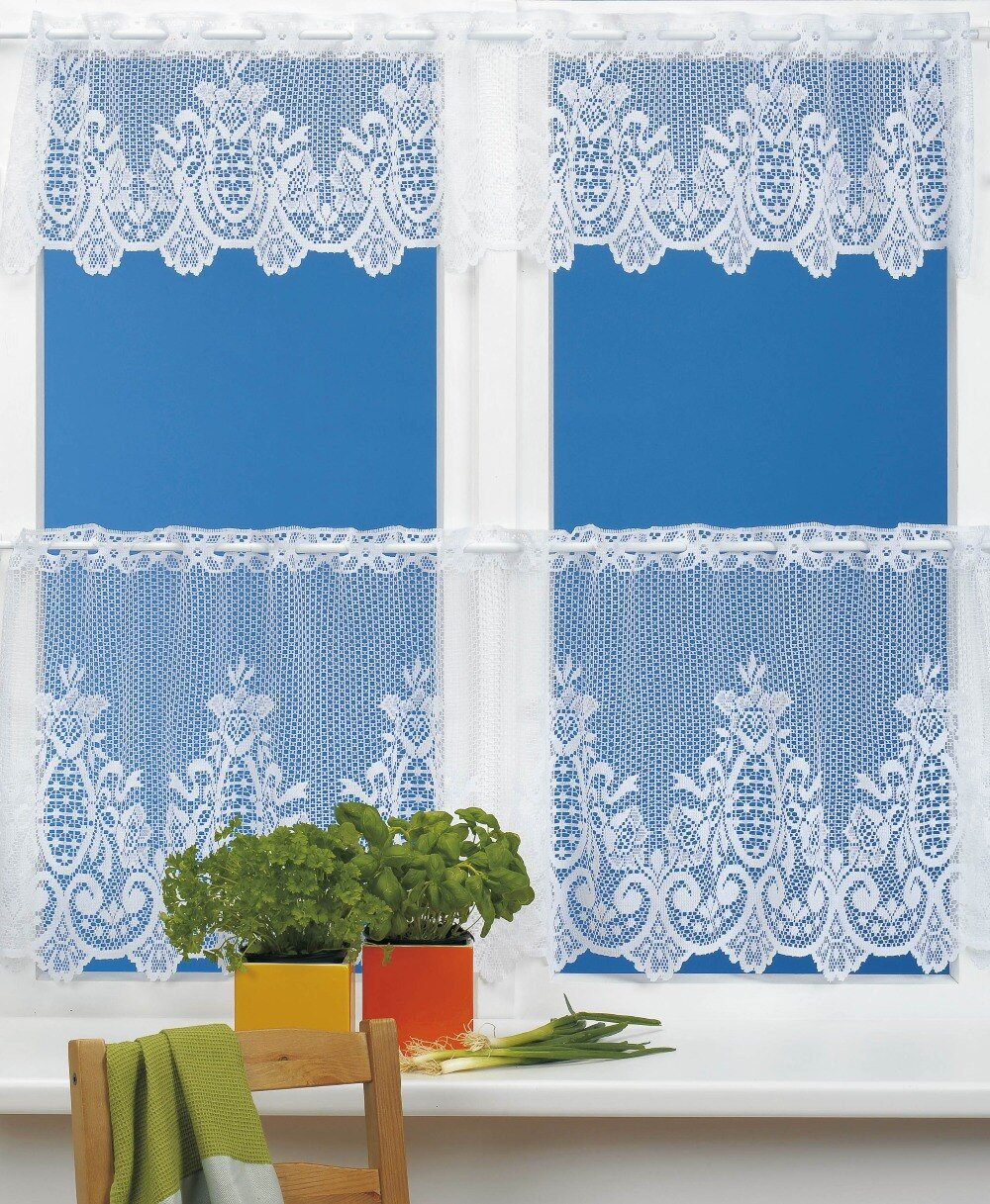Lace Kitchen Curtain
 white lace kitchen cafe curtains for the kitchen country