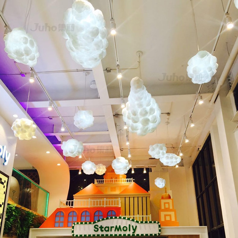 Lamp Shades For Kids Room
 Led Cotton Cloud Pendant Lights Fixture Ceiling Hanging