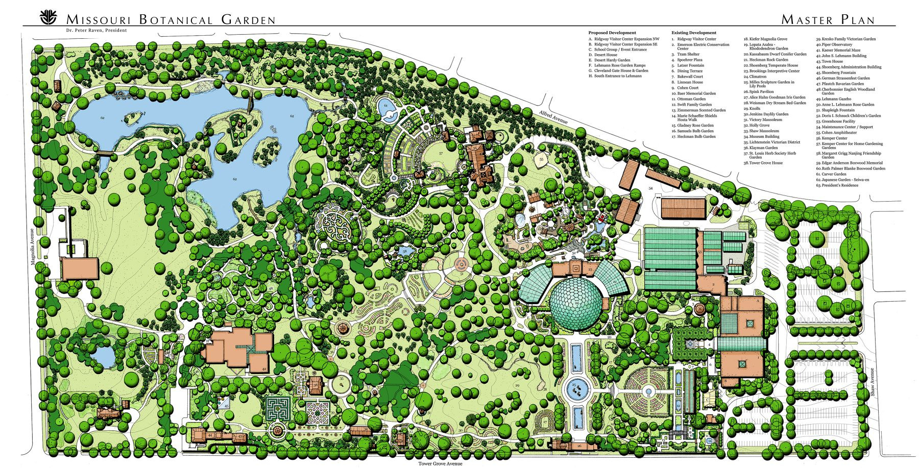 Landscape Design Plan
 Missouri Botanical Garden – Master Planning & Garden