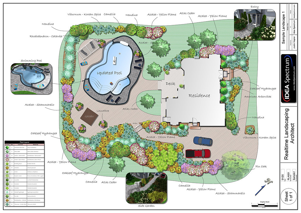 Landscape Fountain Plan
 Landscape Design Software by Idea Spectrum Realtime
