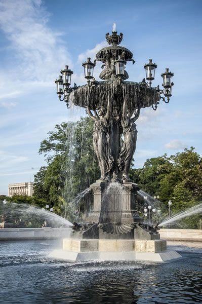 Landscape Fountain Public
 Bartholdi Fountain DC