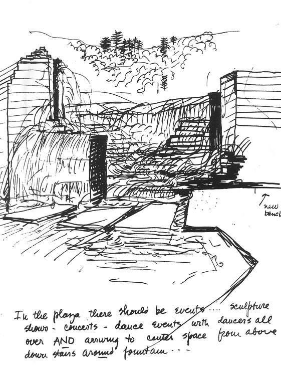 Landscape Fountain Sketch DryStoneGarden Blog Archive The Keller and Lovejoy