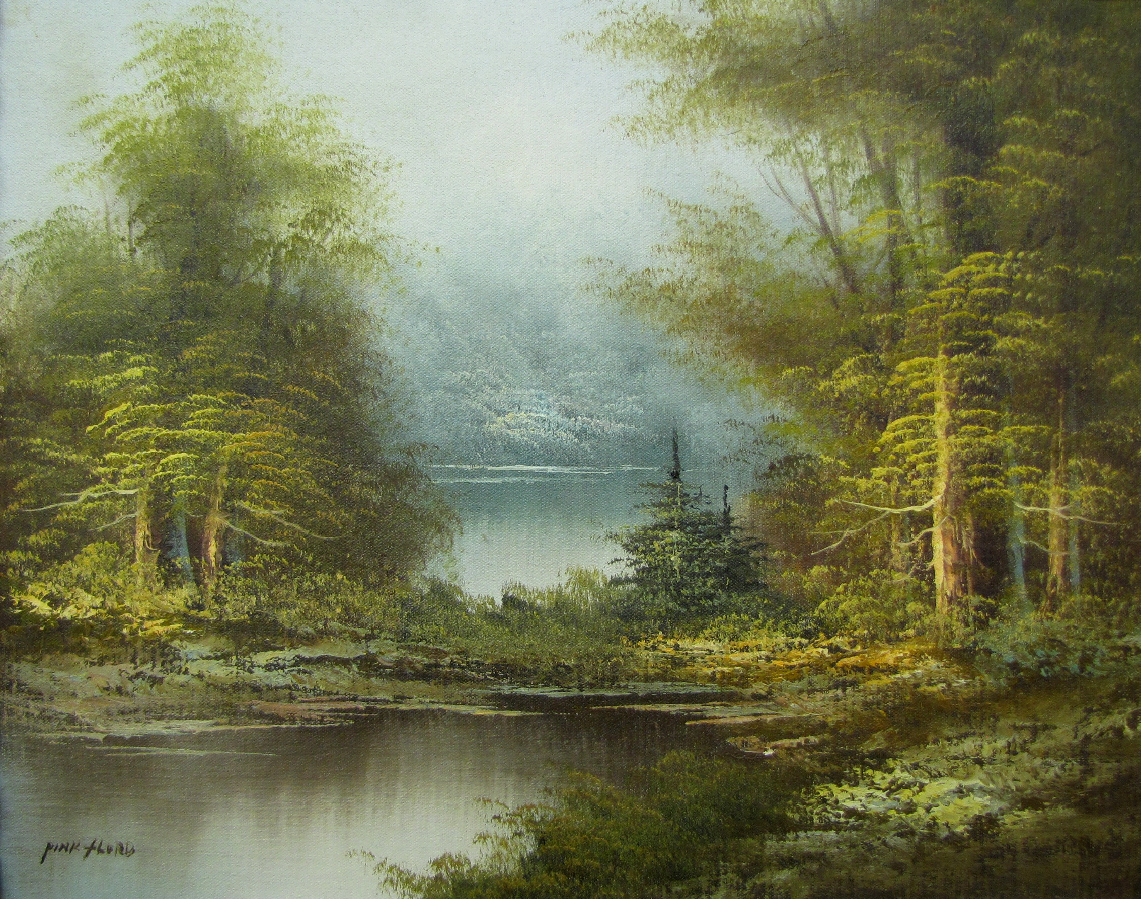 Landscape Oil Paintings
 Original Landscape Oil Painting with Ornate Frame