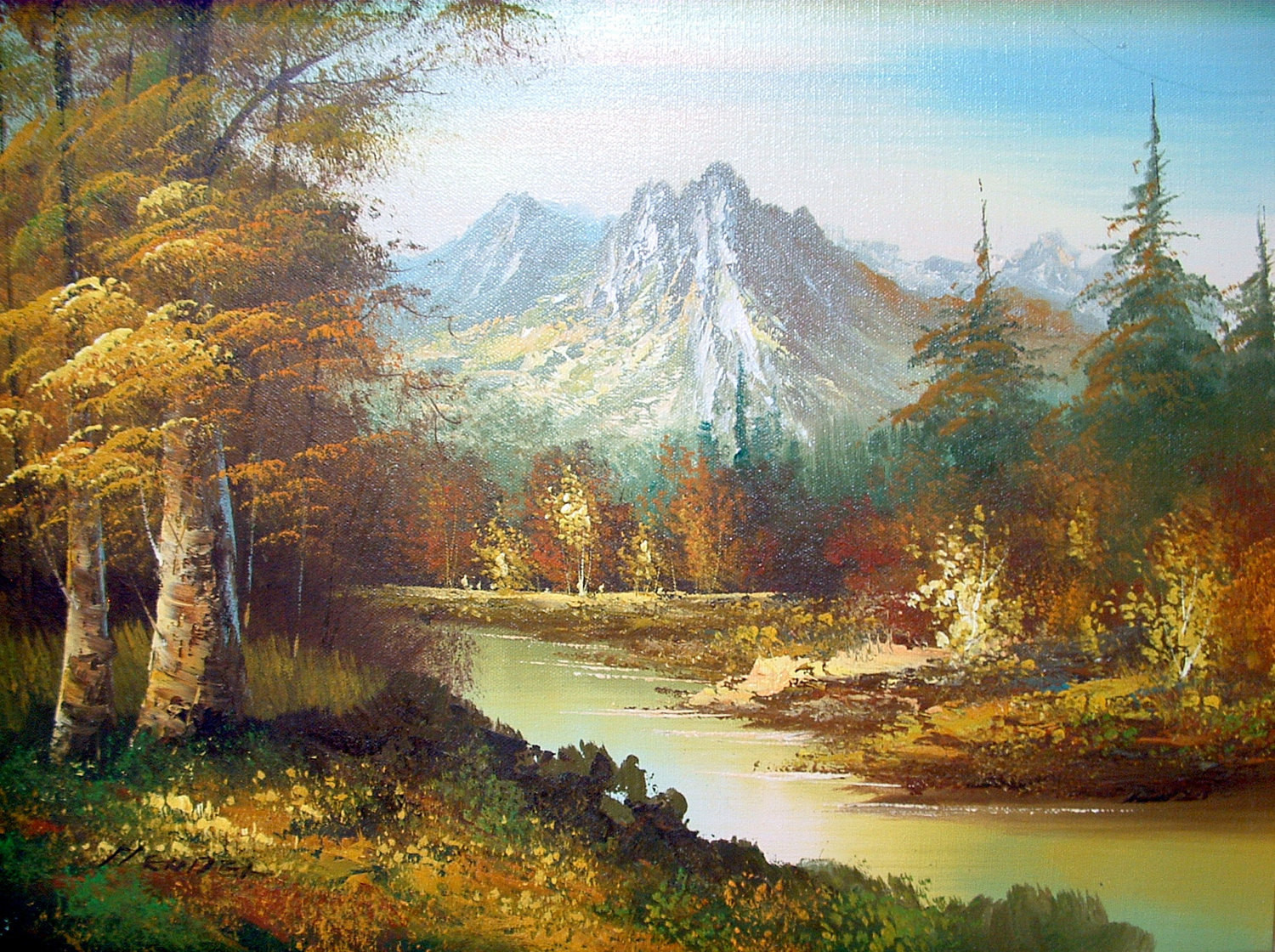 Landscape Oil Paintings
 Vintage landscape oil painting by Hendel
