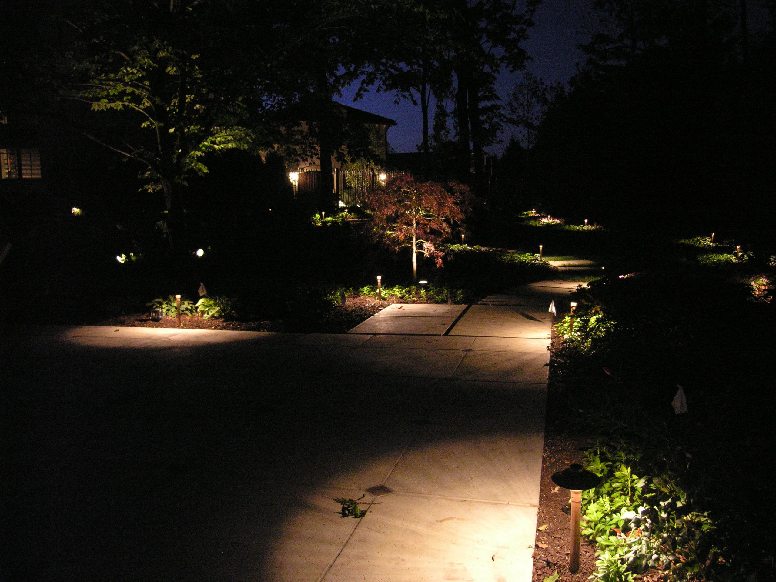 Landscape Path Lighting
 The right placement of path lights