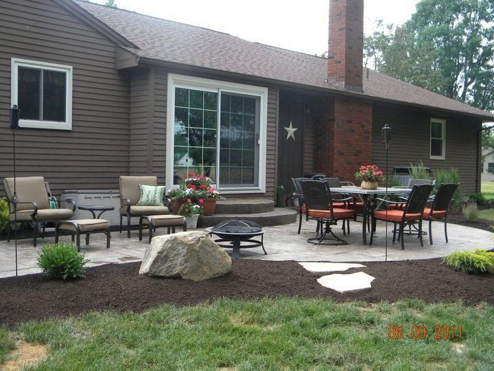 Landscaping Around Concrete Patio
 97 best images about Patio Ideas on Pinterest