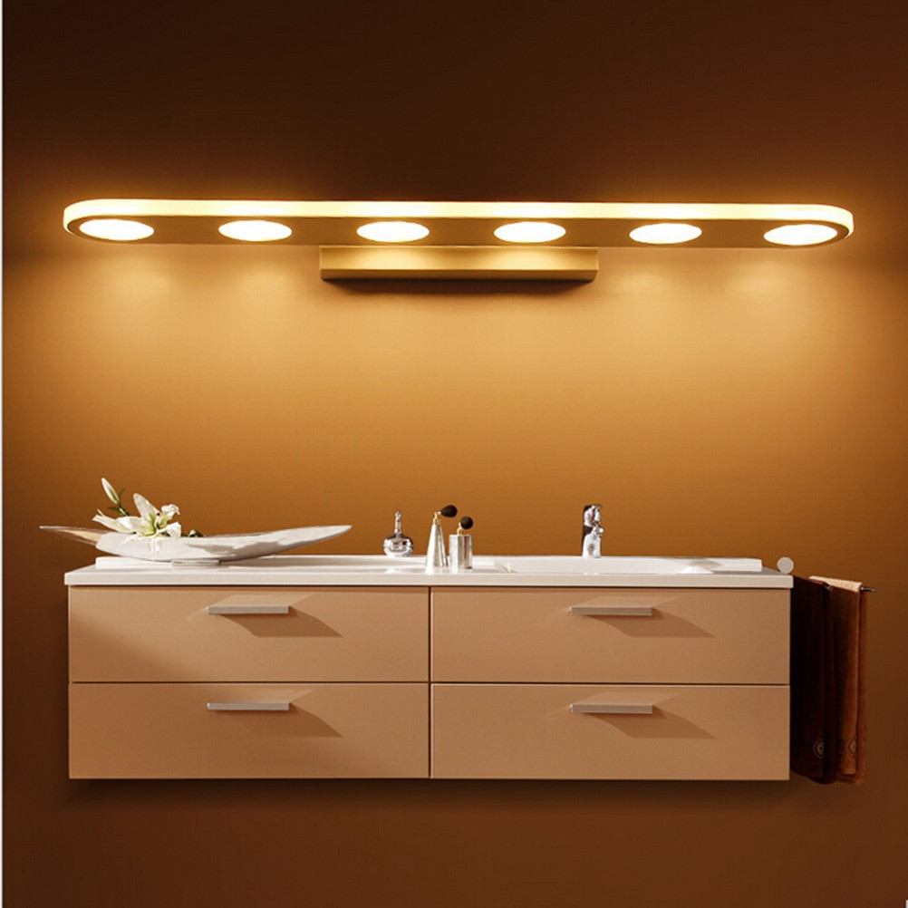 Led Bathroom Light Bulbs
 47CM 15W Led Mirror Lights Modern Wall Lamps Bathroom