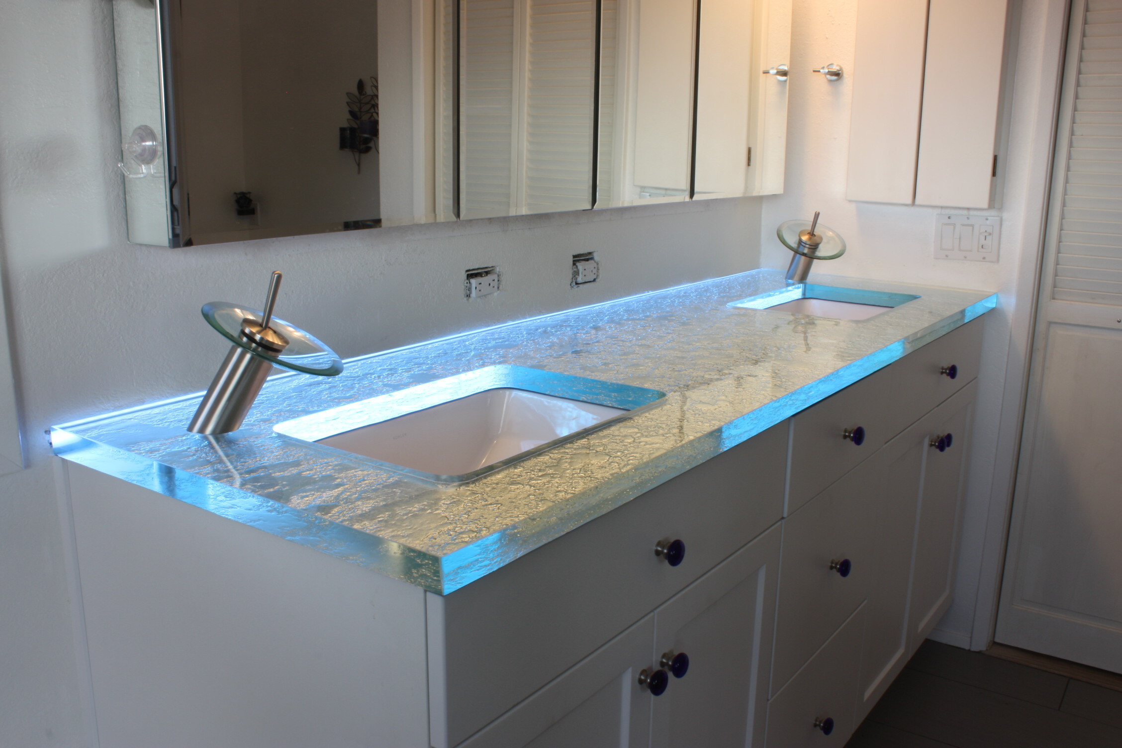 Led Bathroom Light Bulbs
 Installing Lighting on a Glass Cabinet