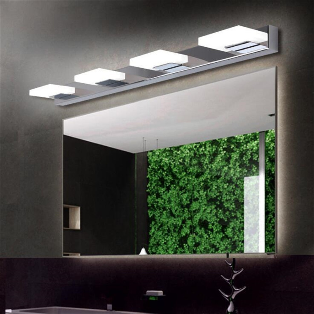 Led Bulbs For Bathroom Vanity
 Modern Long LED Mirror Light Modern Cosmetic Acrylic Wall